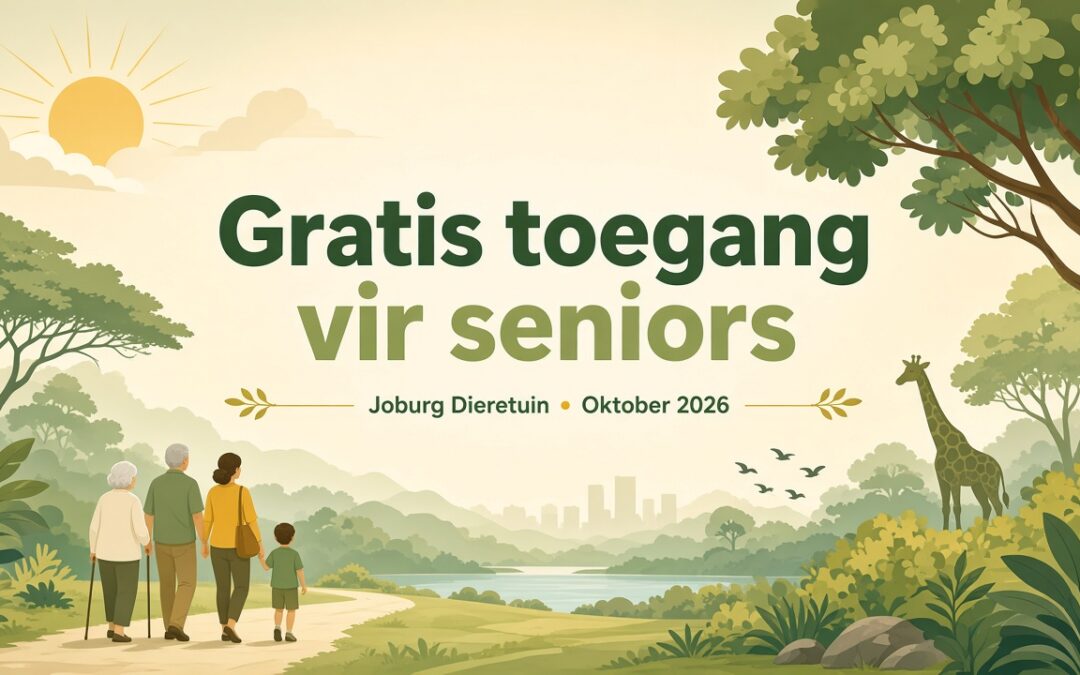 Gratis toegang vir seniors — Joburg Dieretuin Oktober 2026